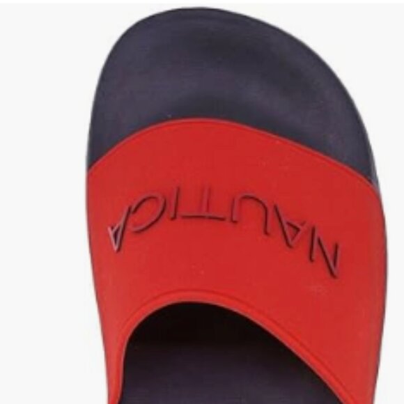 Nautica Men's Athletic Slide Dolan-Red- Size 12 - Picture 4 of 7